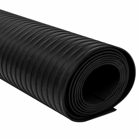 VidaXL Maty podłogowe Czarny 1 x 5 m Guma