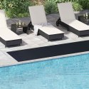 VidaXL Maty podłogowe Czarny 1 x 5 m Guma