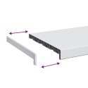 VidaXL Parapet okienny Biały 100 x 35 x 4,5 cm PVC