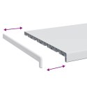 VidaXL Parapet okienny Biały 100 x 40 x 4,5 cm PVC