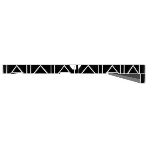 VidaXL Parapet okienny Biały 140 x 30 x 4,5 cm PVC