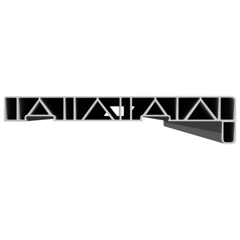 VidaXL Parapet okienny Biały 160 x 20 x 4,5 cm PVC