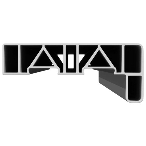 VidaXL Parapet okienny Biały 60 x 15 x 4,5 cm PVC