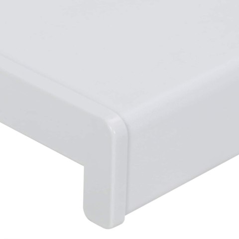 VidaXL Parapet okienny Biały 60 x 15 x 4,5 cm PVC