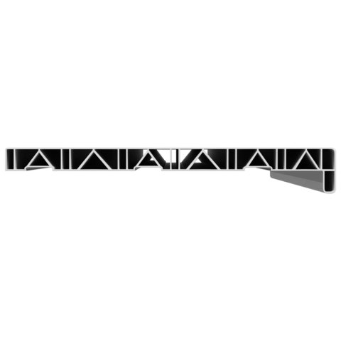 VidaXL Parapet okienny Biały 60 x 30 x 4,5 cm PVC