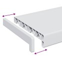 VidaXL Parapet okienny Biały 80 x 25 x 4,5 cm PVC