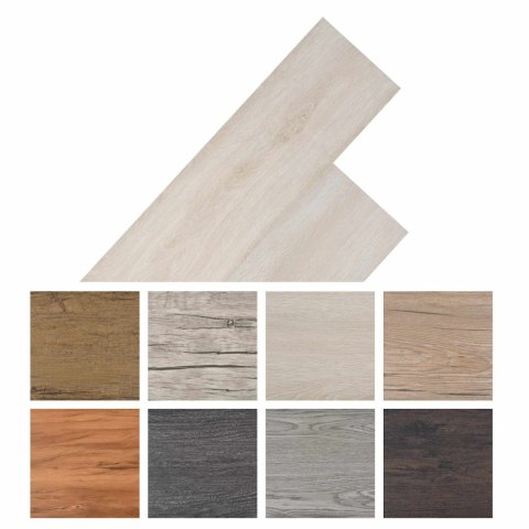 VidaXL Samoprzylepne panele podłogowe PVC 30,5 x 61 cm 28 pcs PVC