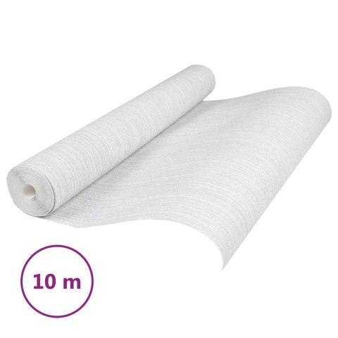 VidaXL Tapeta 3D Solid jasnoszary 10 x 0,53 m Tkanina nienałożona