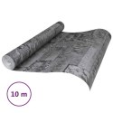 VidaXL Tapeta 3D z kamieniem Czarny 10 x 0,53 m Tkanina nienałożona