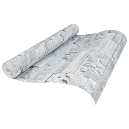 VidaXL Tapeta 3D z kamieniem jasnoszary 10 x 0,53 m