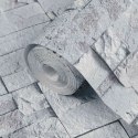 VidaXL Tapeta 3D z kamieniem jasnoszary 10 x 0,53 m