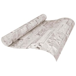 VidaXL Tapeta 3D z kamieniem kremowy 10 x 0,53 m Tkanina nienałożona