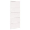 VidaXL Drzwi do stodoły Biały 100 x 2,5 x 208 cm Lite drewno sosnowe
