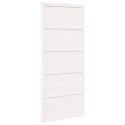 VidaXL Drzwi do stodoły Biały 100 x 2,5 x 208 cm Lite drewno sosnowe