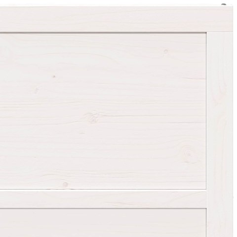 VidaXL Drzwi do stodoły Biały 100 x 2,5 x 208 cm Lite drewno sosnowe