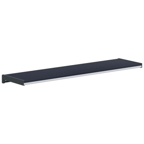 VidaXL Parapet okienny Antracytowy z rysunkiem drewna 80 x 25 x 4,5 cm