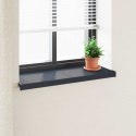 VidaXL Parapet okienny Antracytowy z rysunkiem drewna 80 x 30 x 4,5 cm
