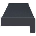 VidaXL Parapet okienny Antracytowy z rysunkiem drewna PVC