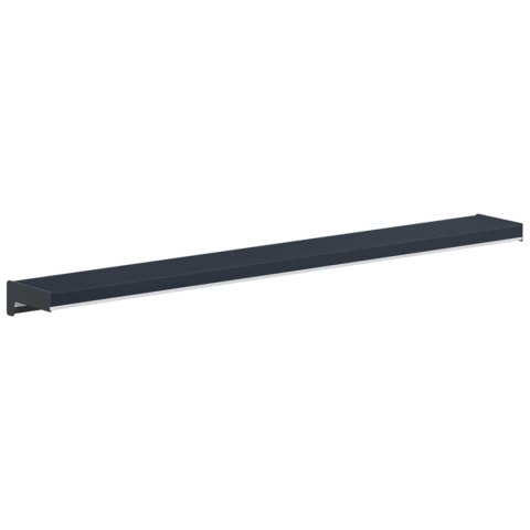 VidaXL Parapet okienny Antracytowy z rysunkiem drewna PVC