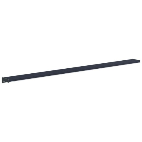 VidaXL Parapet okienny Antracytowy z rysunkiem drewna PVC