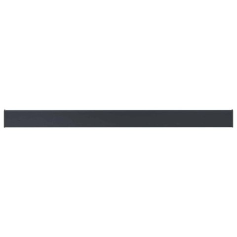 VidaXL Parapet okienny Antracytowy z rysunkiem drewna PVC