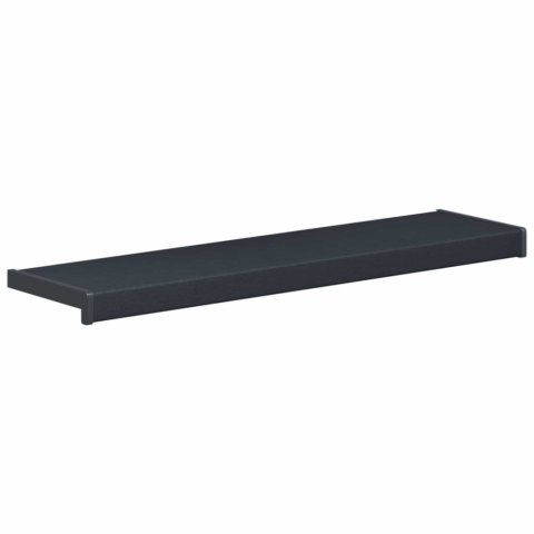 VidaXL Parapet okienny Antracytowy z rysunkiem drewna PVC