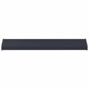 VidaXL Parapet okienny Antracytowy z rysunkiem drewna PVC