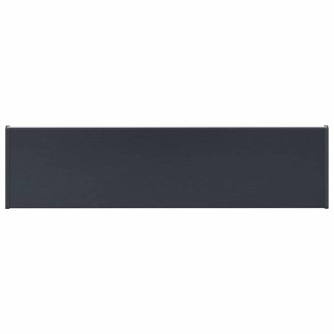 VidaXL Parapet okienny Antracytowy z rysunkiem drewna PVC