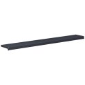 VidaXL Parapet okienny Antracytowy z rysunkiem drewna PVC