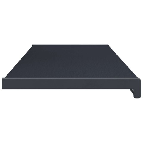 VidaXL Parapet okienny Antracytowy z rysunkiem drewna PVC