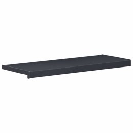 VidaXL Parapet okienny Antracytowy z rysunkiem drewna PVC