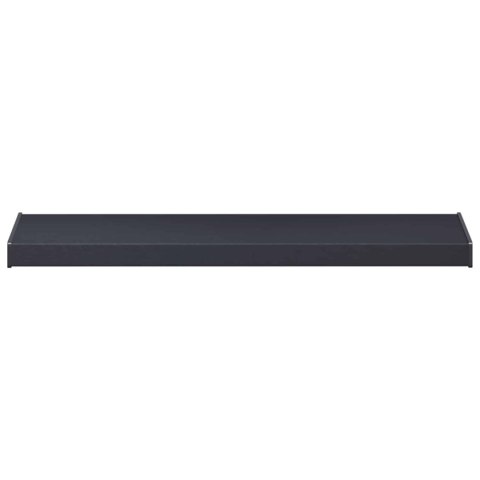 VidaXL Parapet okienny Antracytowy z rysunkiem drewna PVC