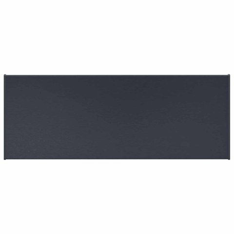 VidaXL Parapet okienny Antracytowy z rysunkiem drewna PVC