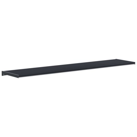 VidaXL Parapet okienny Antracytowy z rysunkiem drewna PVC