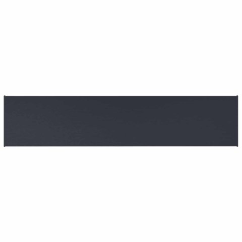 VidaXL Parapet okienny Antracytowy z rysunkiem drewna PVC