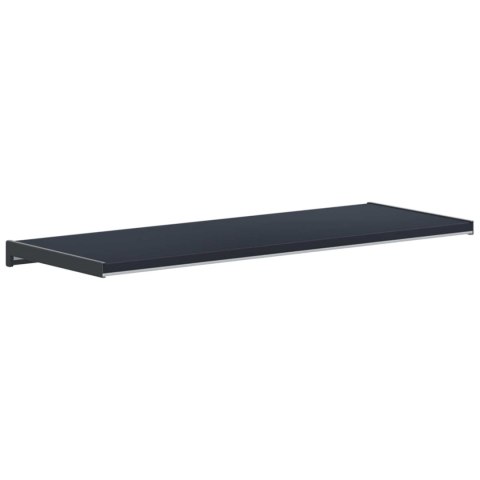 VidaXL Parapet okienny Antracytowy z rysunkiem drewna PVC