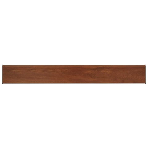 VidaXL Parapet okienny Brązowe drewno 100 x 15 x 4,5 cm PVC