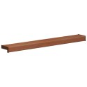 VidaXL Parapet okienny Brązowe drewno 100 x 15 x 4,5 cm PVC