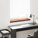 VidaXL Parapet okienny Brązowe drewno 100 x 20 x 4,5 cm PVC