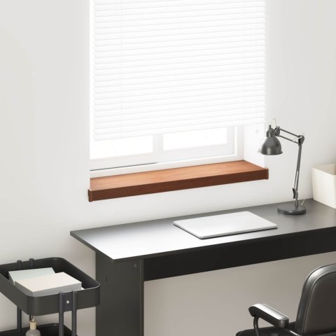 VidaXL Parapet okienny Brązowe drewno 100 x 20 x 4,5 cm PVC