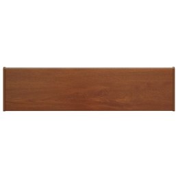 VidaXL Parapet okienny Brązowe drewno 100 x 20 x 4,5 cm PVC