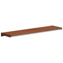 VidaXL Parapet okienny Brązowe drewno 100 x 25 x 4,5 cm PVC
