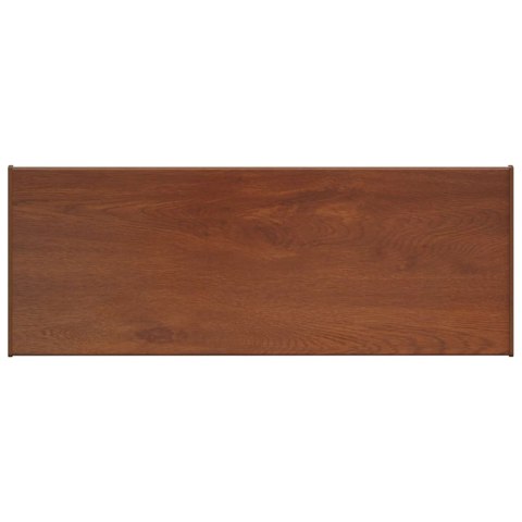 VidaXL Parapet okienny Brązowe drewno 100 x 30 x 4,5 cm PVC