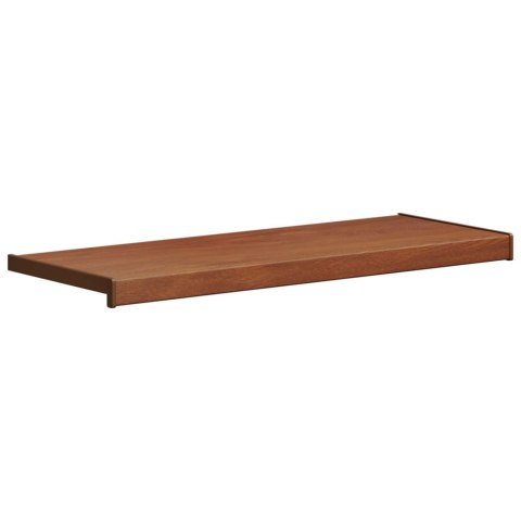 VidaXL Parapet okienny Brązowe drewno 100 x 30 x 4,5 cm PVC