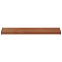 VidaXL Parapet okienny Brązowe drewno 100 x 30 x 4,5 cm PVC