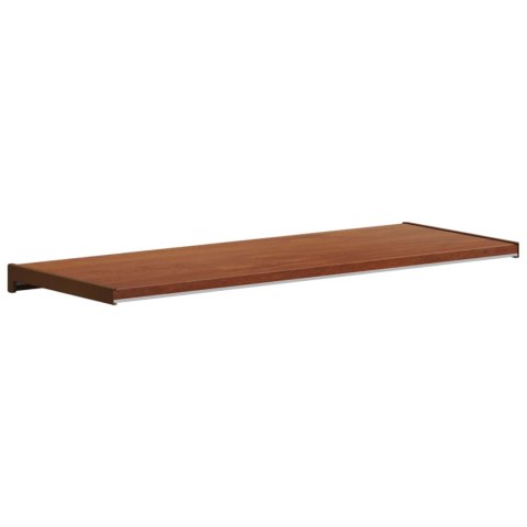 VidaXL Parapet okienny Brązowe drewno 100 x 30 x 4,5 cm PVC