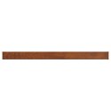 VidaXL Parapet okienny Brązowe drewno 120 x 15 x 4,5 cm PVC