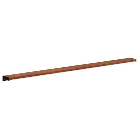 VidaXL Parapet okienny Brązowe drewno 120 x 15 x 4,5 cm PVC