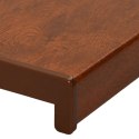 VidaXL Parapet okienny Brązowe drewno 120 x 15 x 4,5 cm PVC