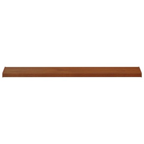 VidaXL Parapet okienny Brązowe drewno 120 x 25 x 4,5 cm PVC